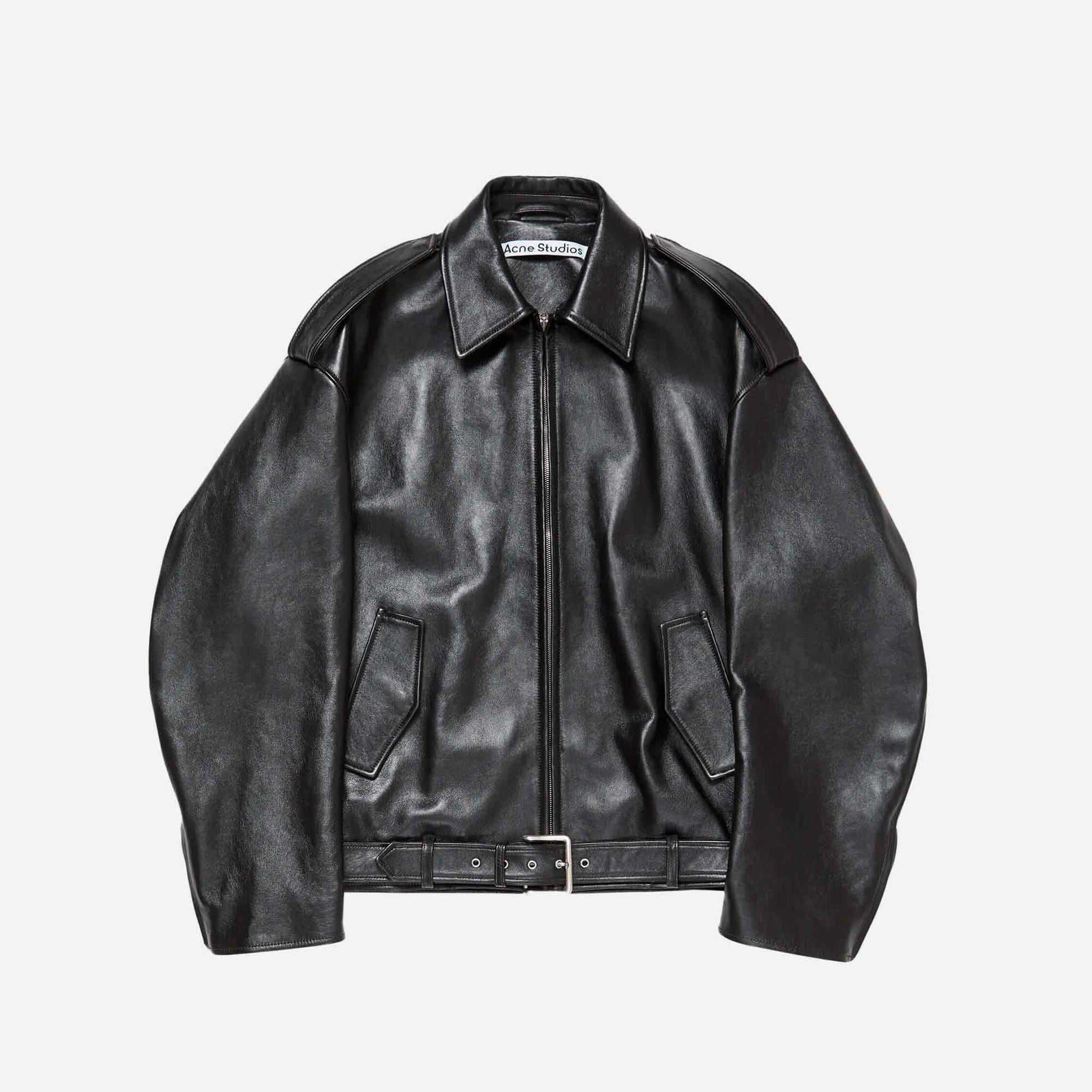 Leather Biker Jacket Black