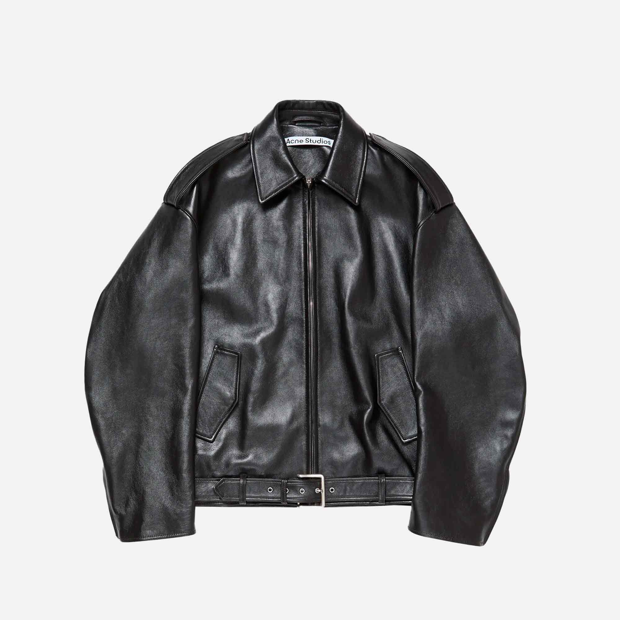 Leather Biker Jacket Black