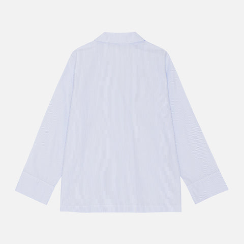 Leo Shirt Blue/Ecru Stripe