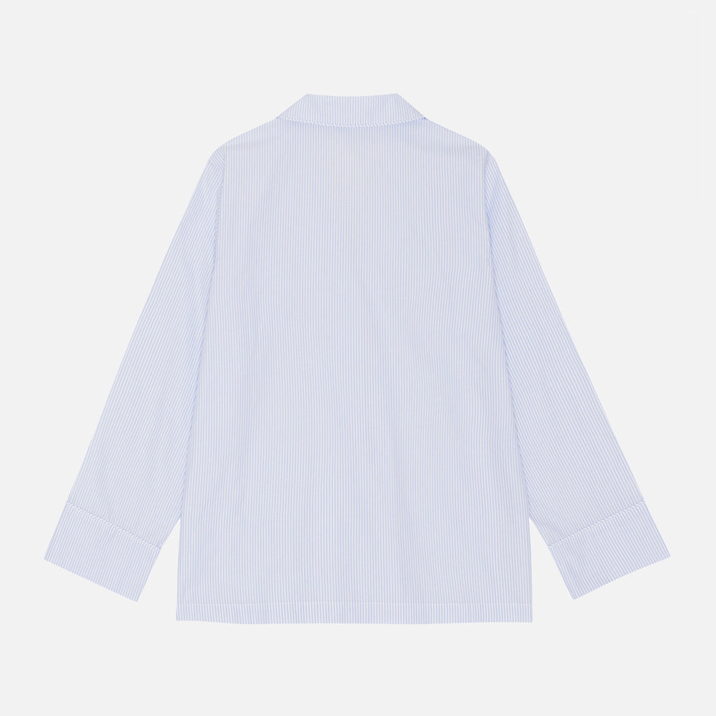 Leo Shirt Blue/Ecru Stripe