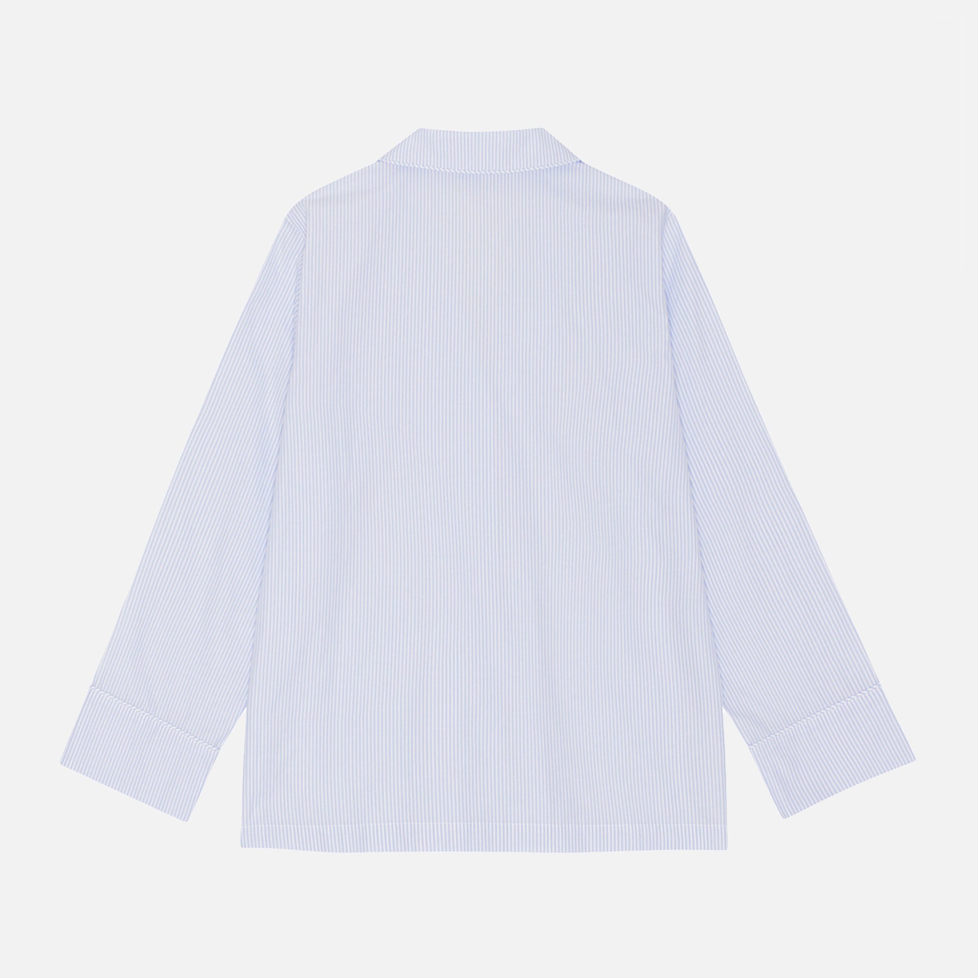 Leo Shirt Blue/Ecru Stripe