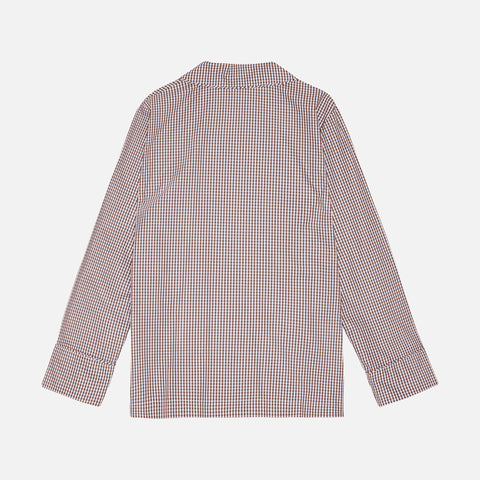 Leo Shirt Mini Check Brown/White