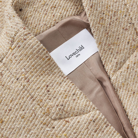 Leona Coat Multi Beige