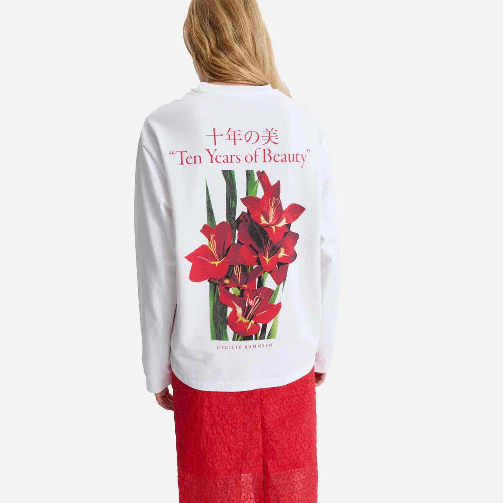 Lily T-Shirt White/Red