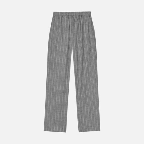 Lino Pants Light Grey Stripe