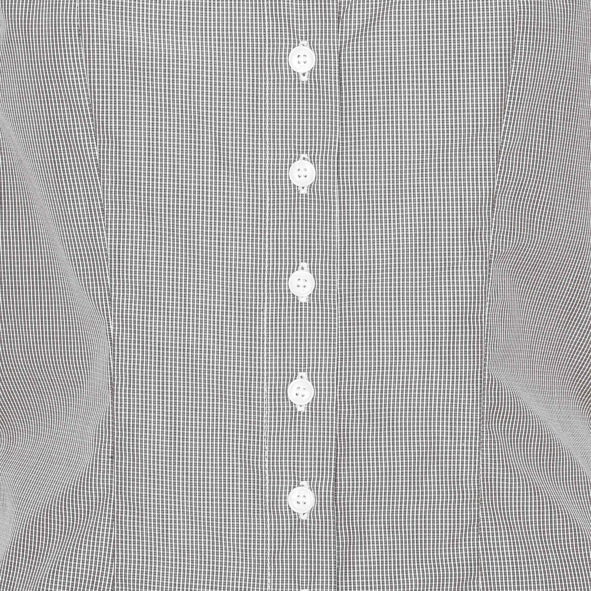 Loel Top Brown Check