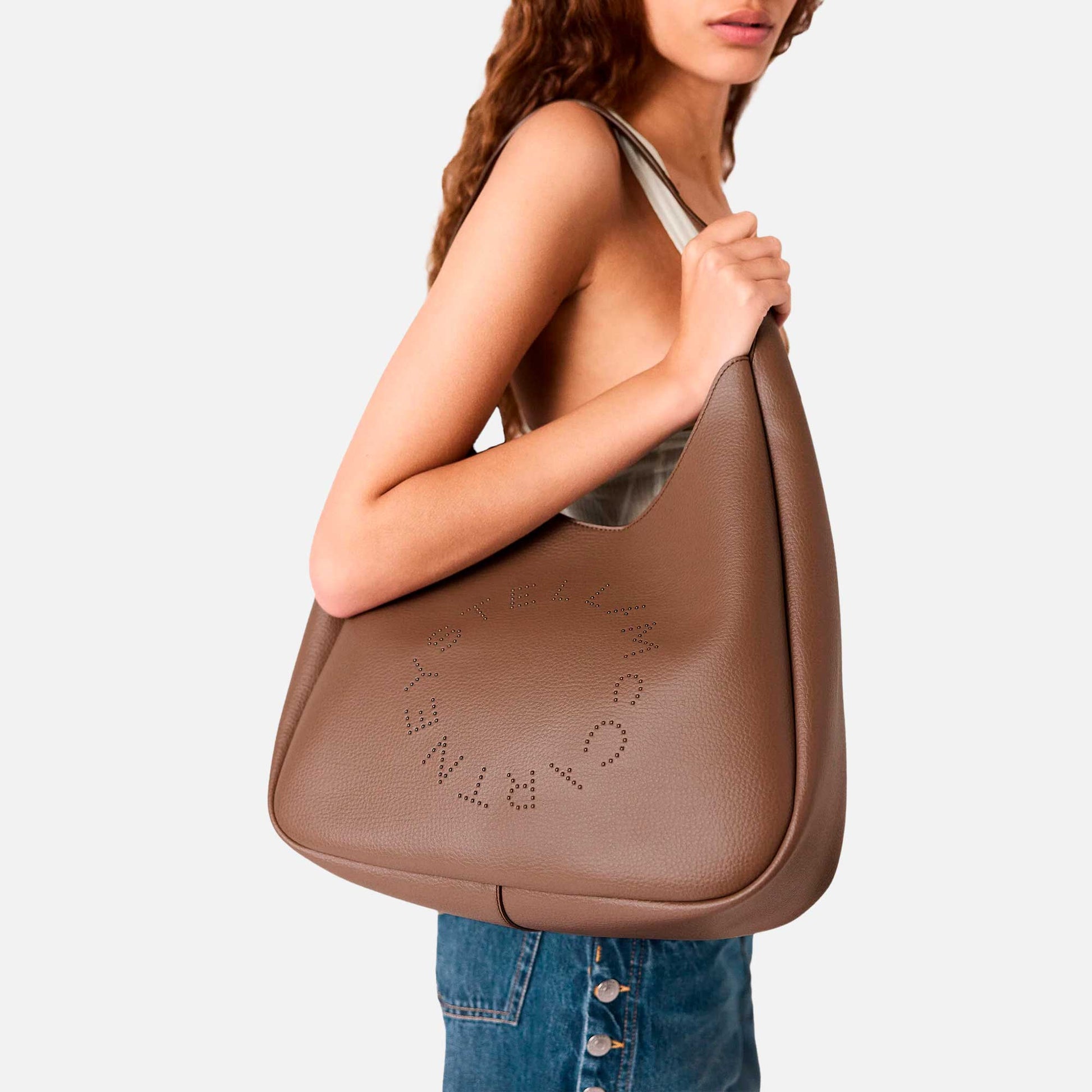 Logo Hobo Bag Large Ash