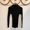 Long Sleeve Mock Neck Shirt Operatino Black