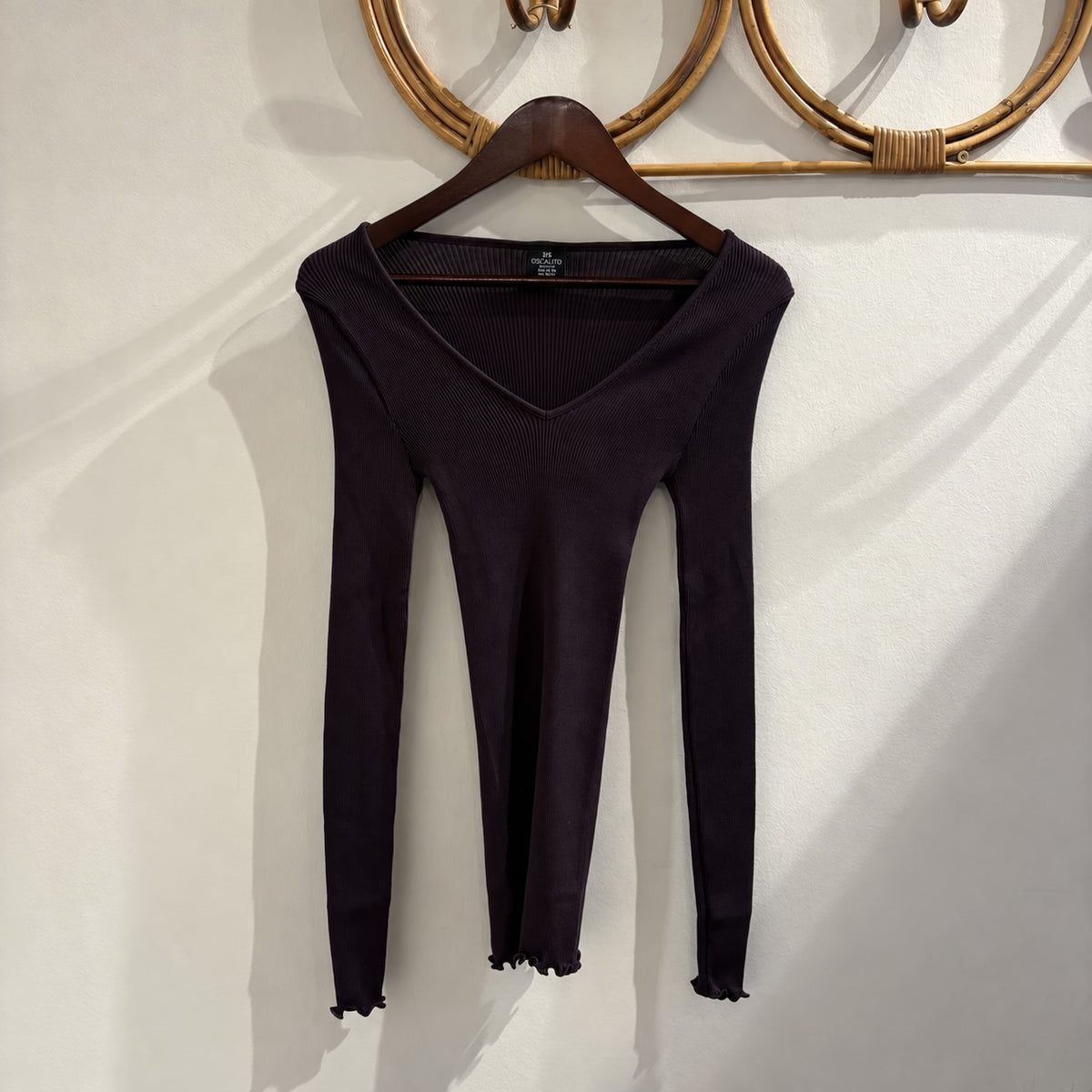 Long Sleeve V-Neck Shirt Barolo