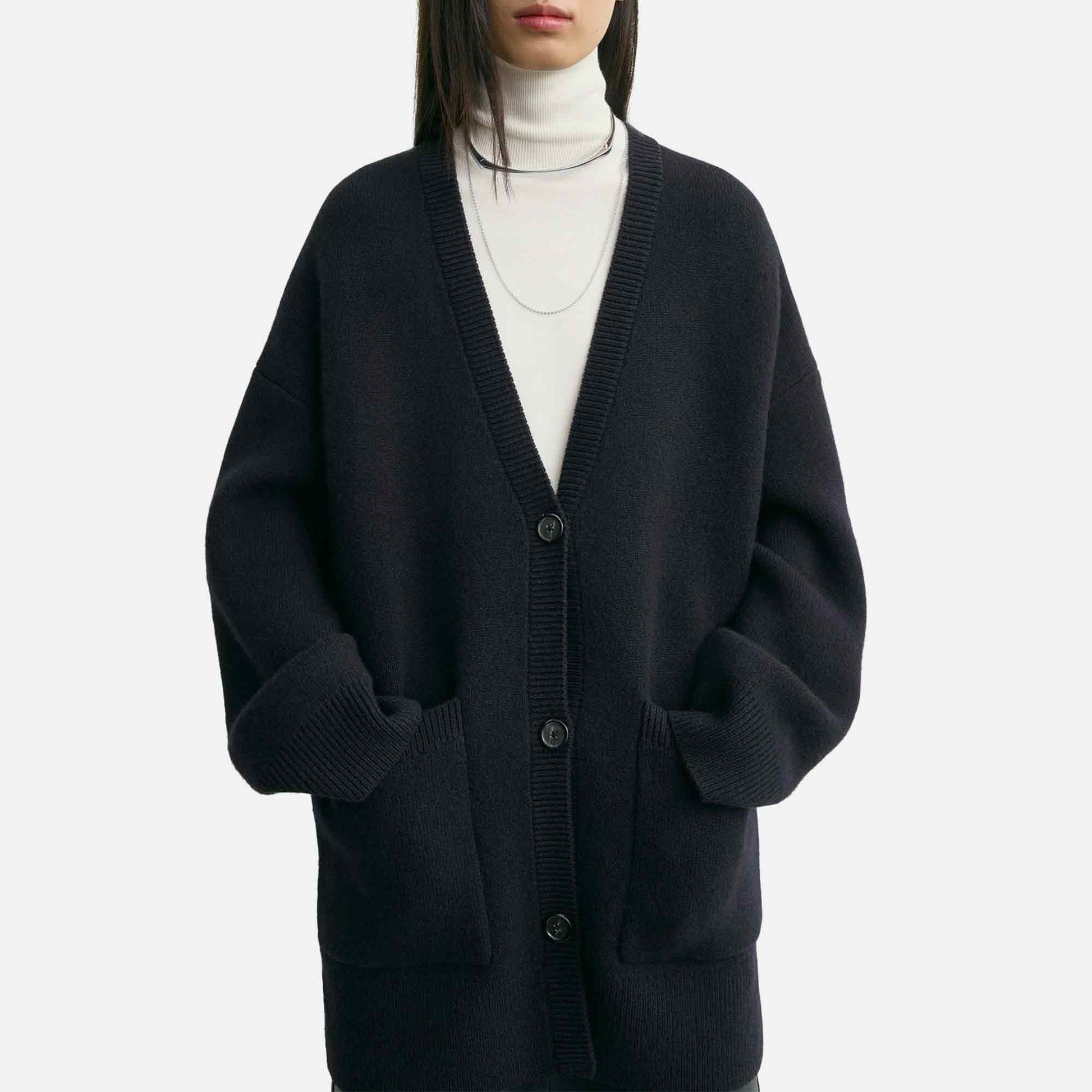 Longline Cardigan Navy