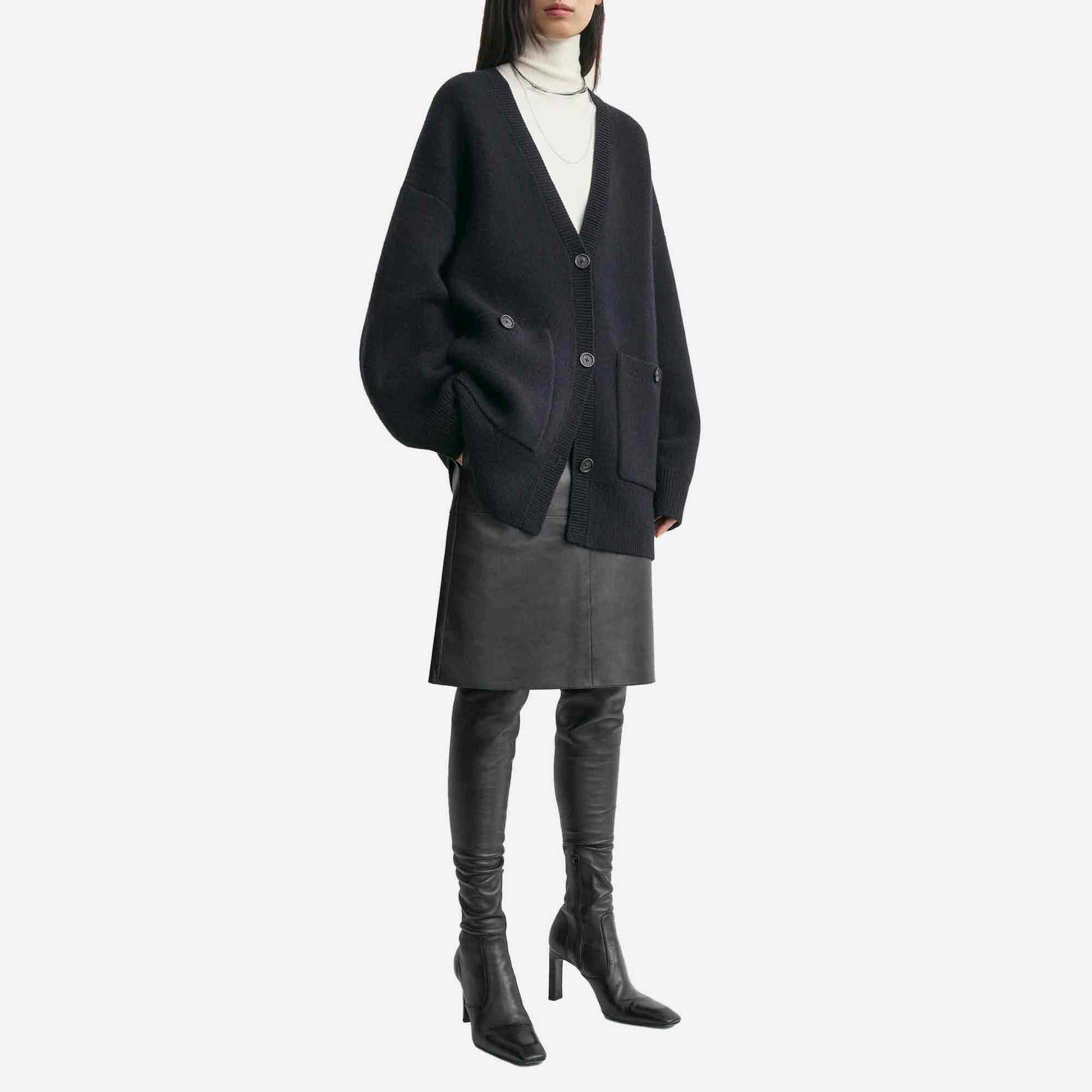 Longline Cardigan Navy