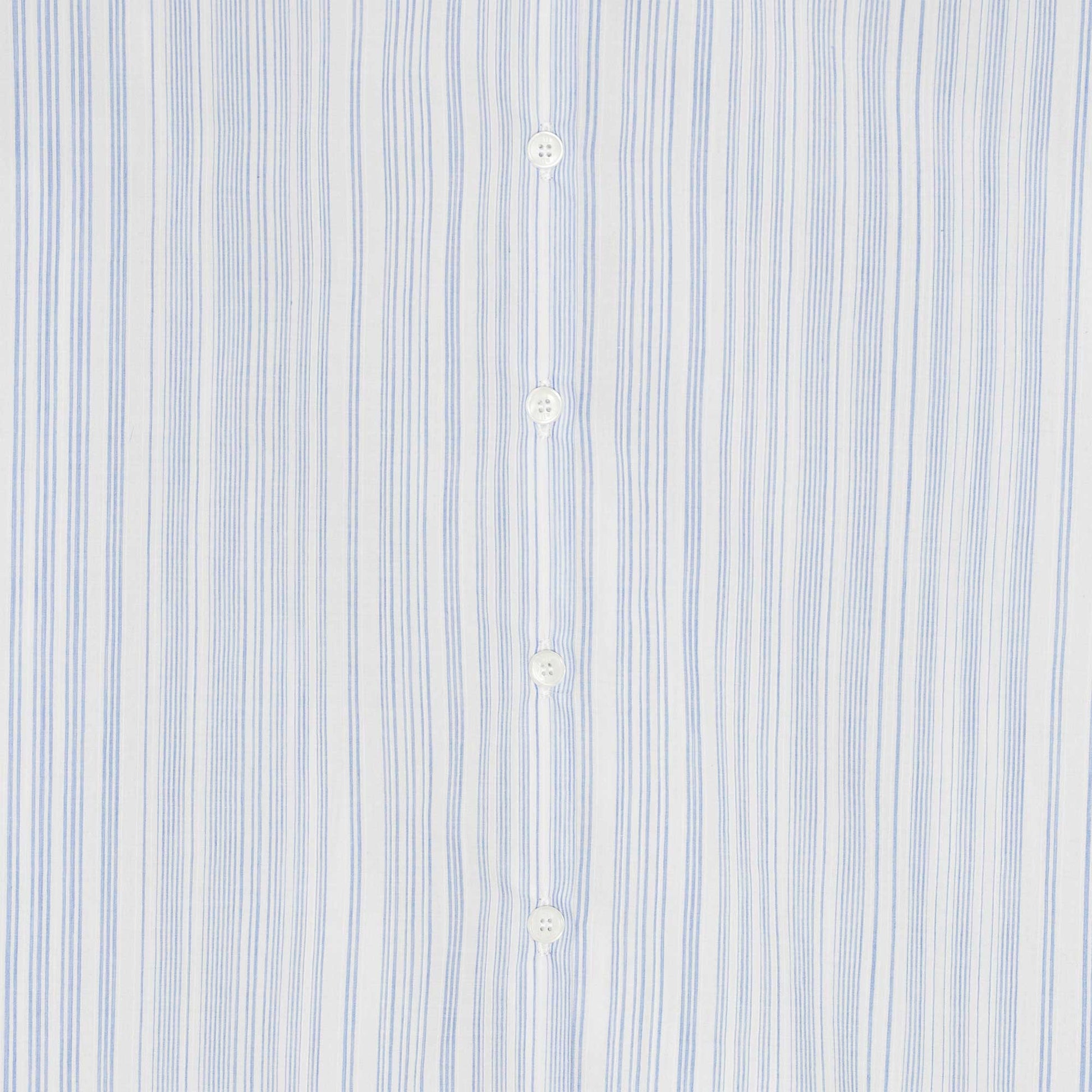 Lou Blouse White/Blue Thin Stripe