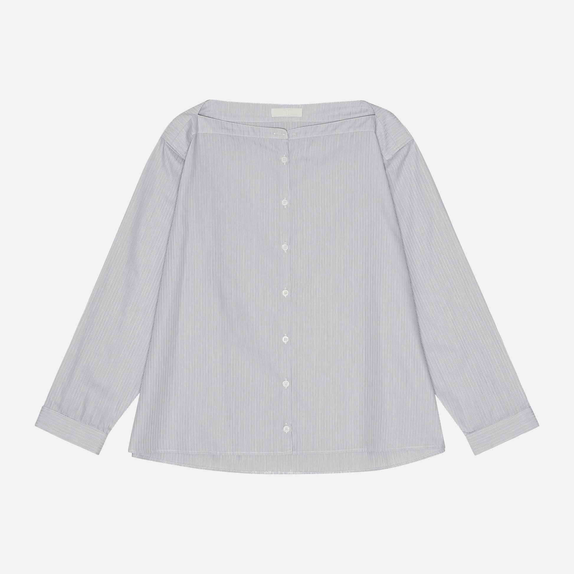 Lou Blouse Black/White Satin
