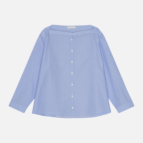 Lou Blouse Blue/White Stripe