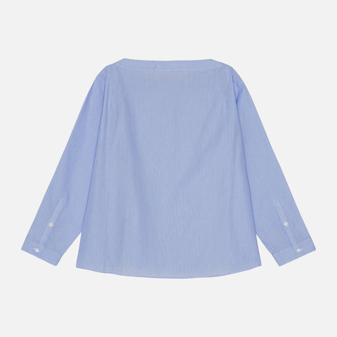 Lou Blouse Blue/White Stripe