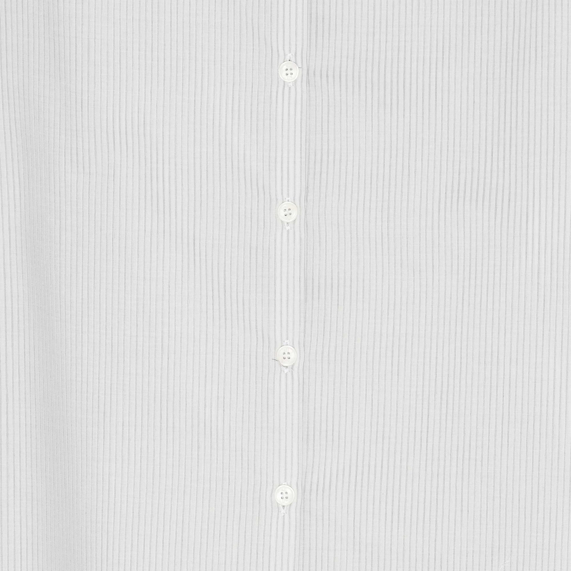Lou Blouse Grey Dobby Stripe