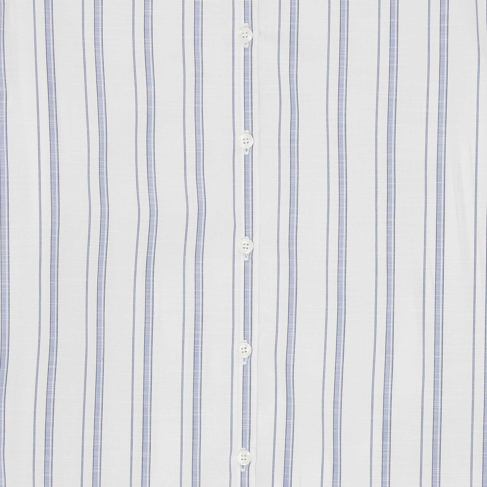 Lou Blouse White/Blue Graphic Stripe
