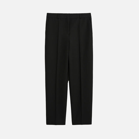 Low-Waist Tailored Trousers Black