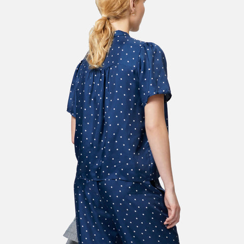 Lucas Blouse Polka Navy