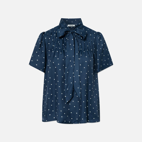 Lucas Blouse Polka Navy