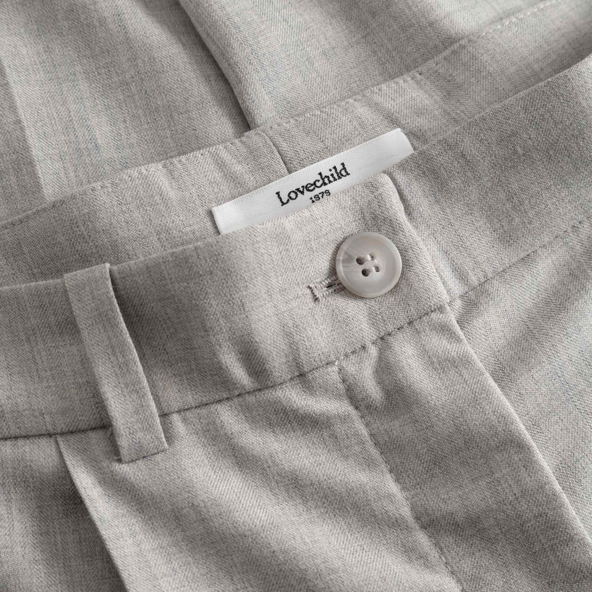 Lucas Pants Light Grey Melange