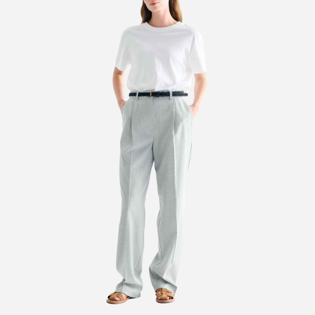 Lucas Pants Light Grey Melange