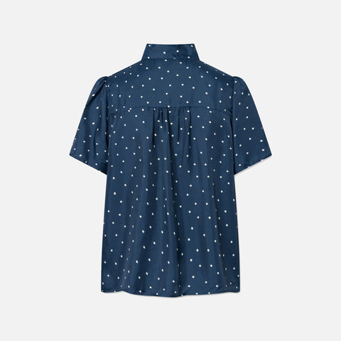 Lucas Blouse Polka Navy