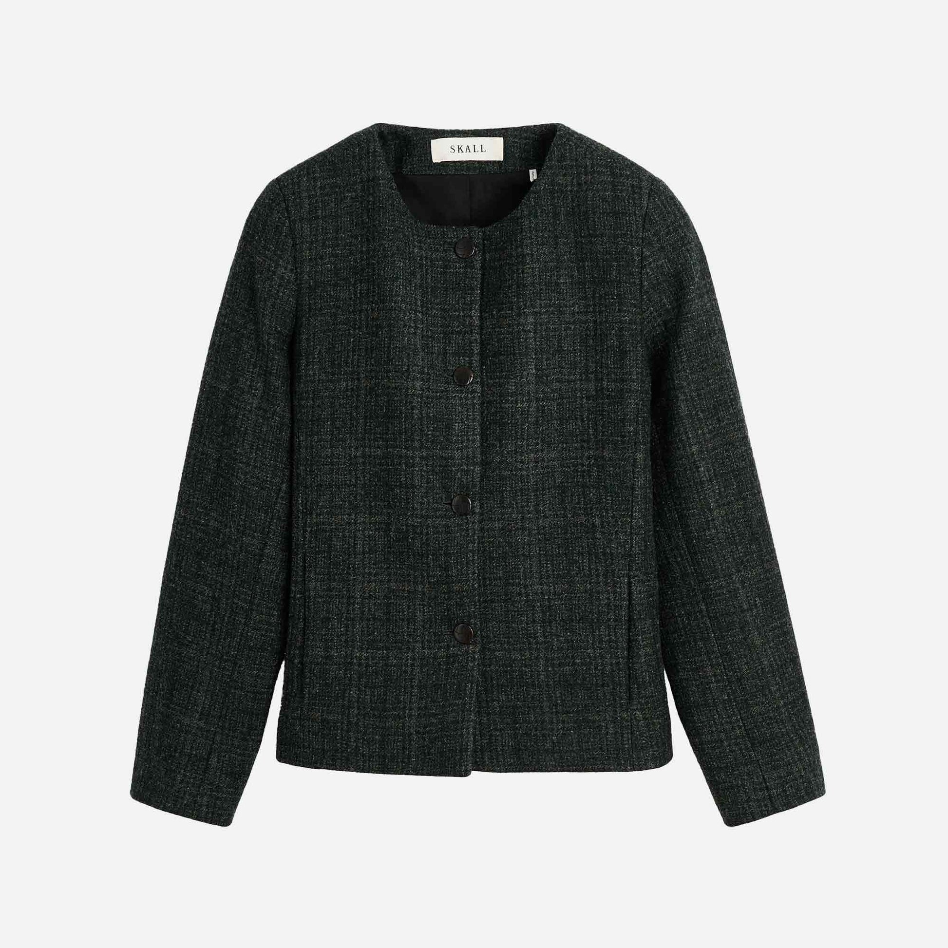 Mabel Jacket Green Check Structure
