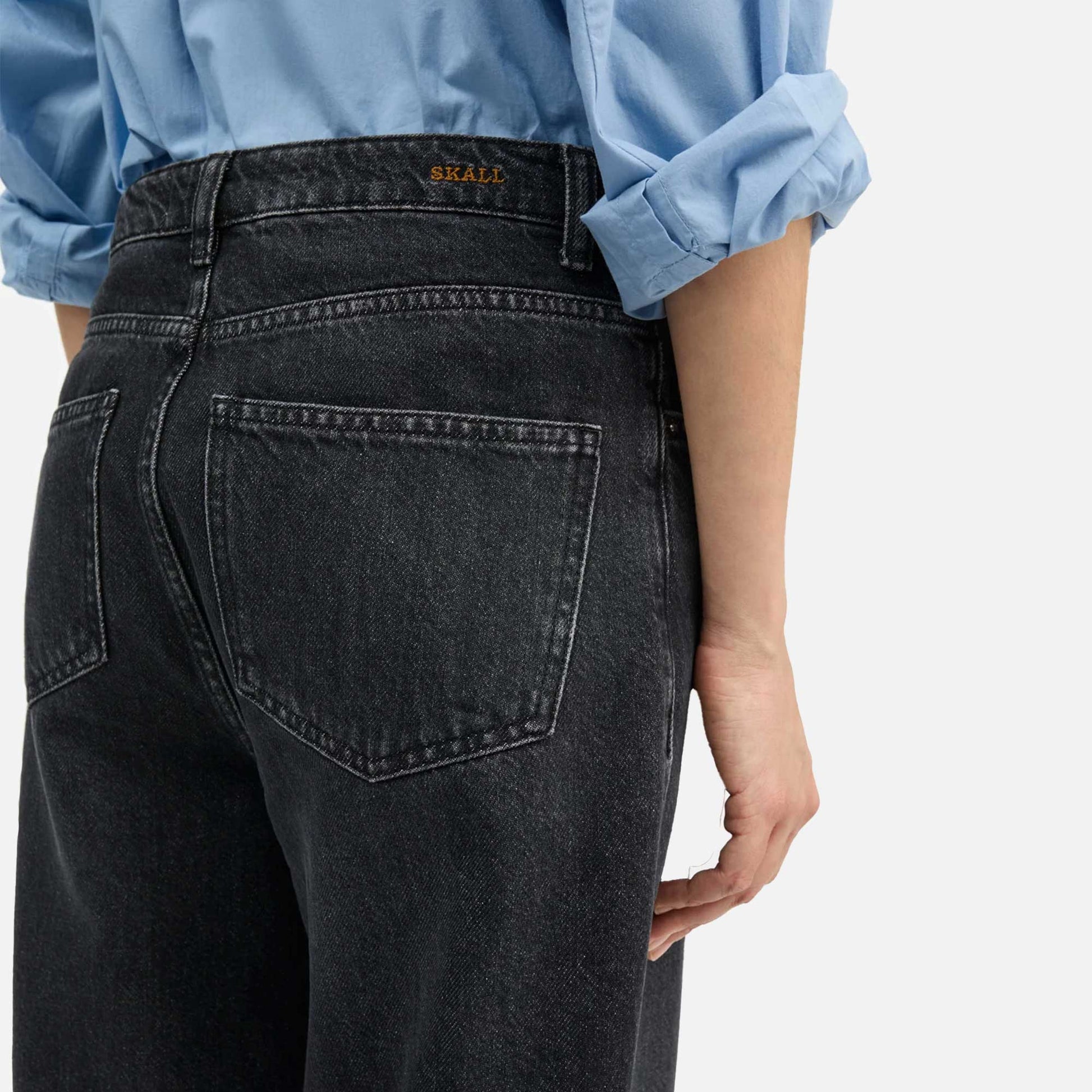 Maddy Straight Jeans Vintage Washed Black