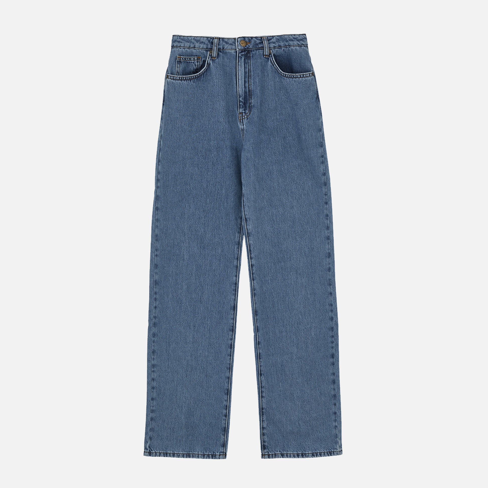 Maddy Straight Jeans Vintage Washed Blue