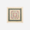 Mafalda Scarf 50x50 Beige/Blue Kalamkari