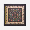 Mafalda Scarf 100x100 Black/Beige Kalamkari