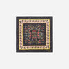 Mafalda Scarf 50x50 Black/Beige Kalamkari