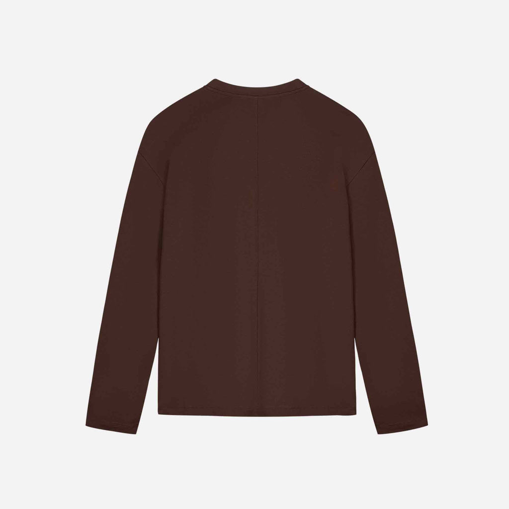 Maggie Longsleeve Tee Dark Brown
