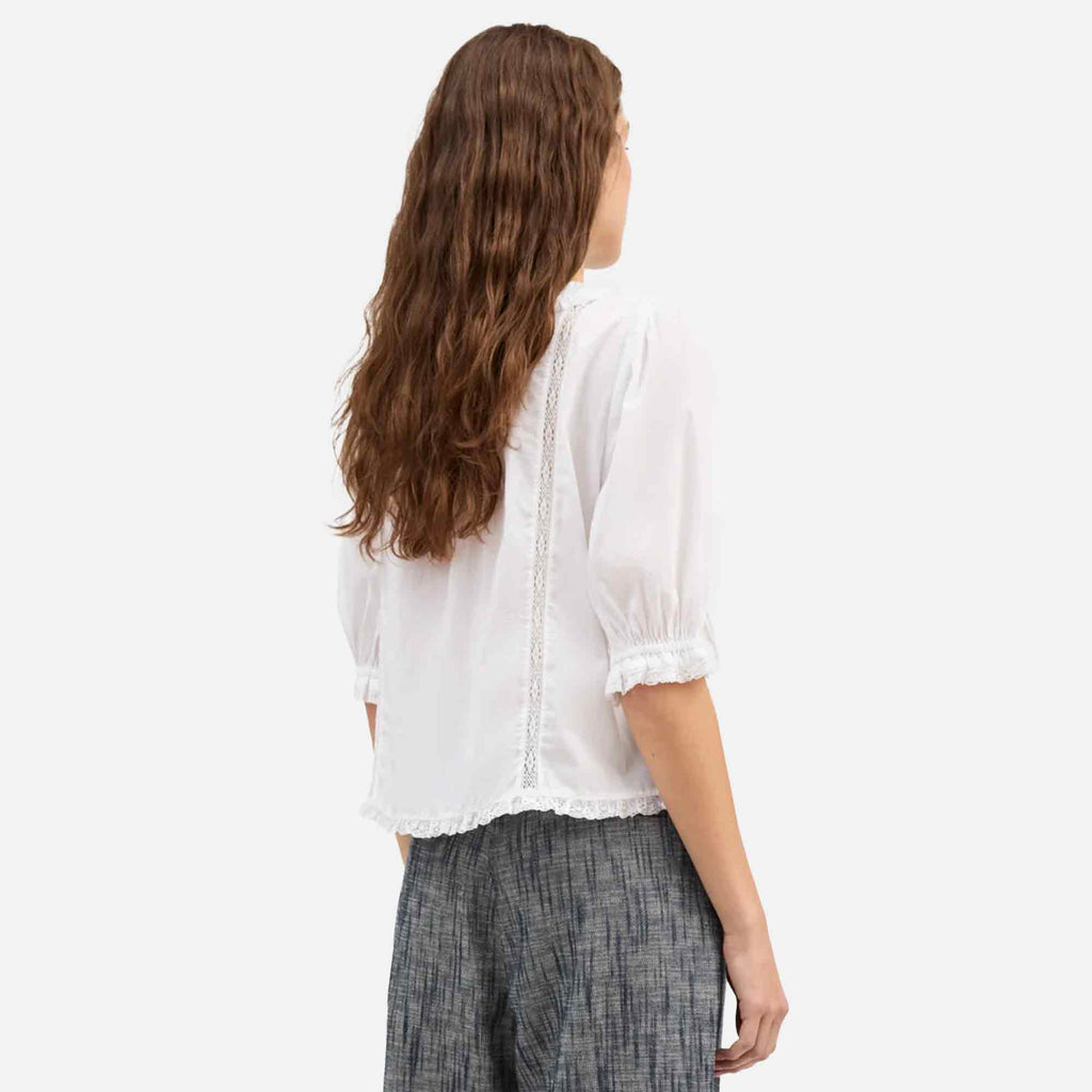 Magnolia Short Sleeve Blouse Optic White