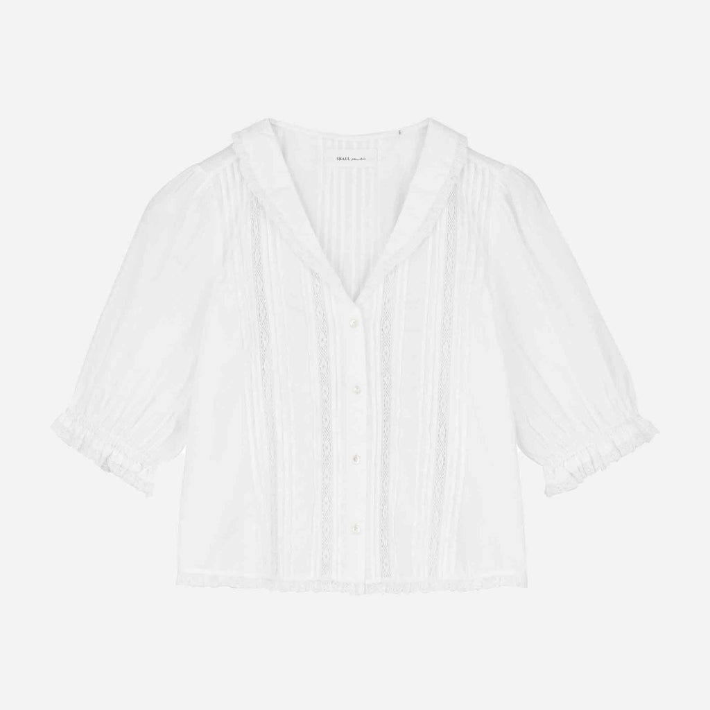 Magnolia Short Sleeve Blouse Optic White