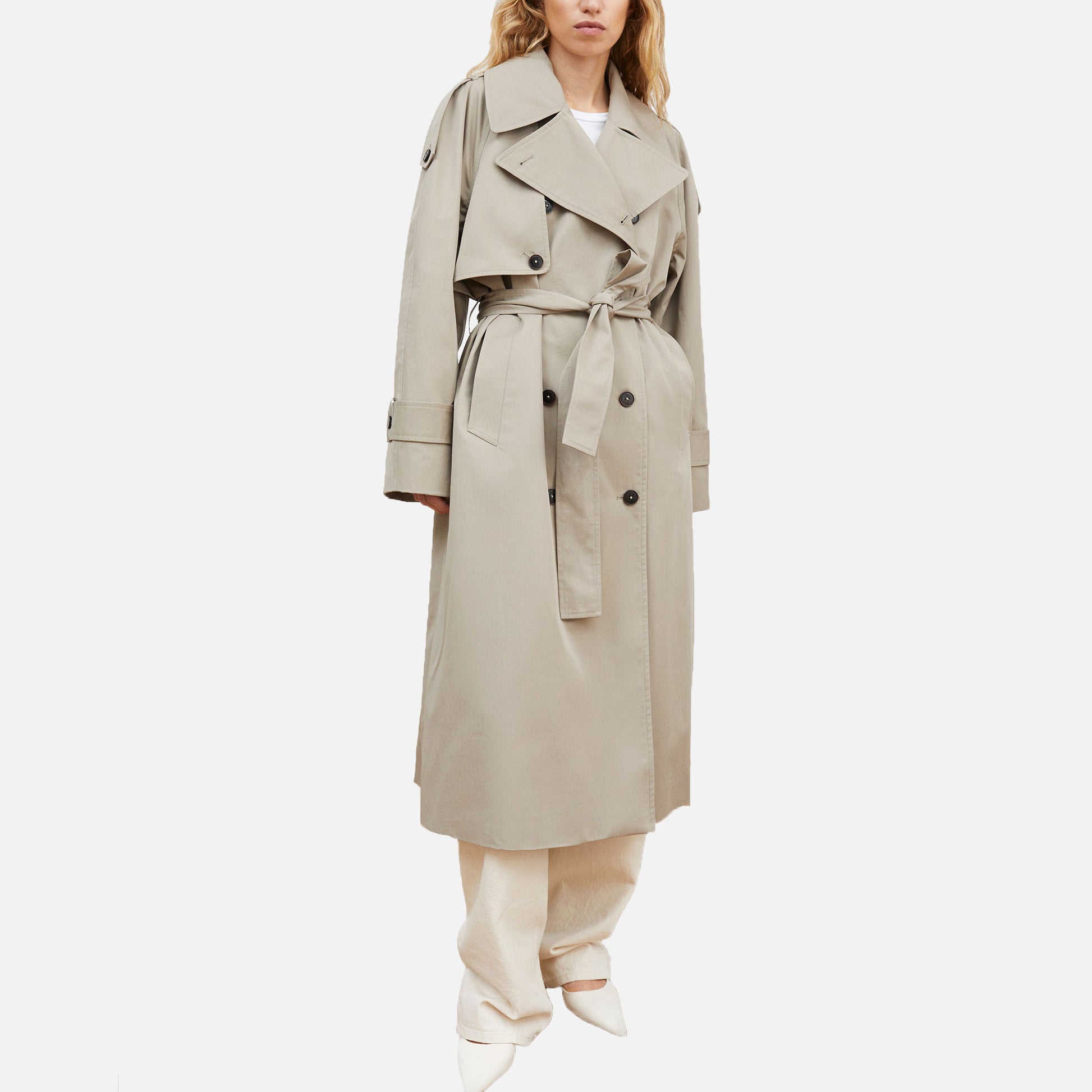 Mahsa Trenchcoat Stone Moss