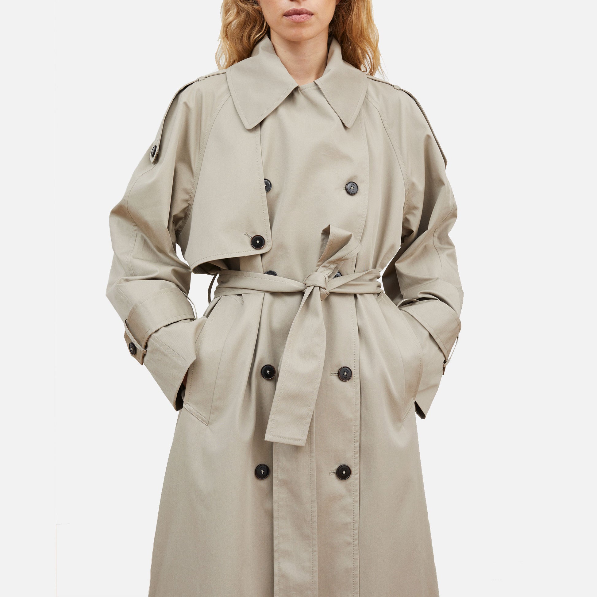 Mahsa Trenchcoat Stone Moss