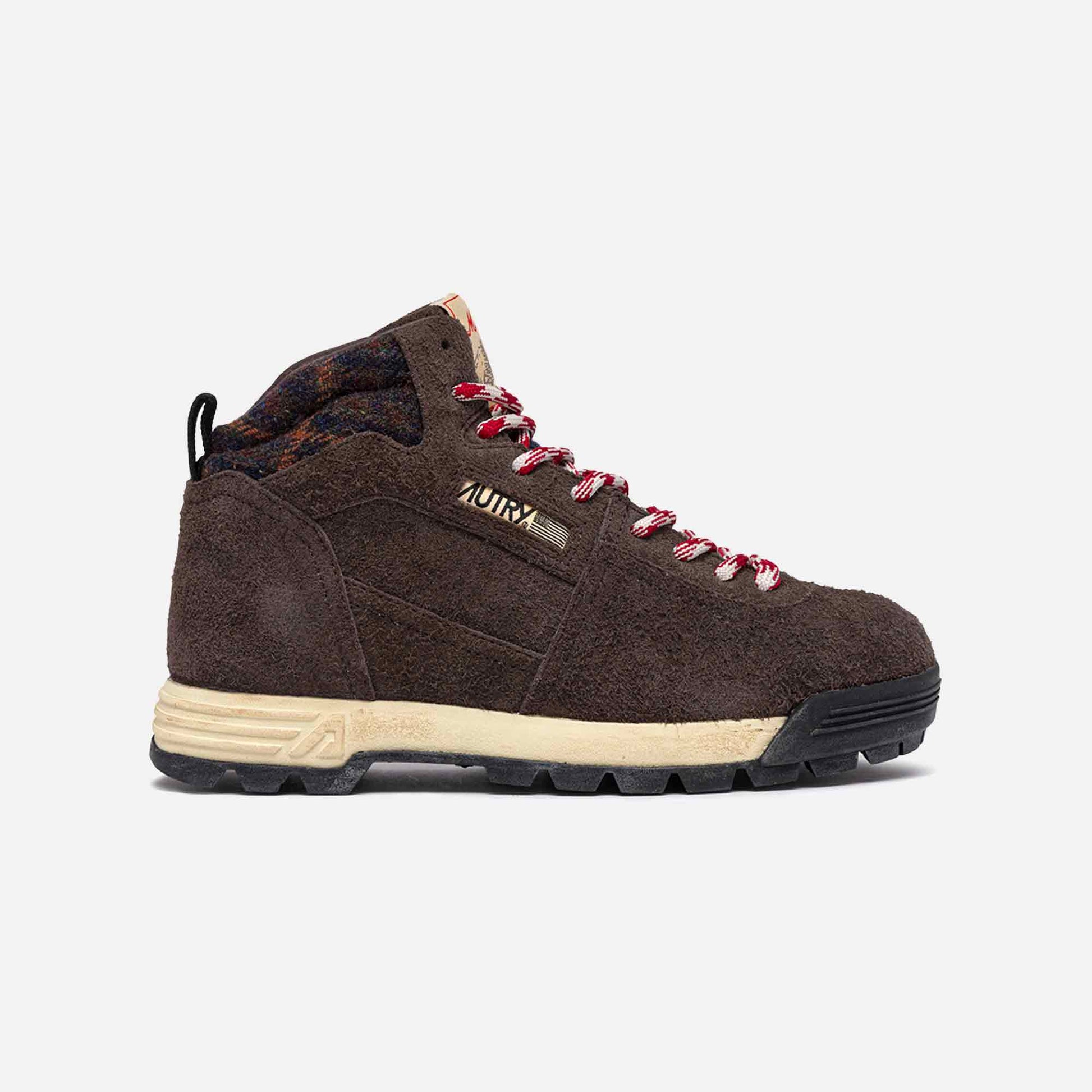 Malga Boots Suede Pepper/Black/Red