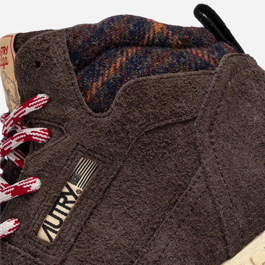 Malga Boots Suede Pepper/Black/Red