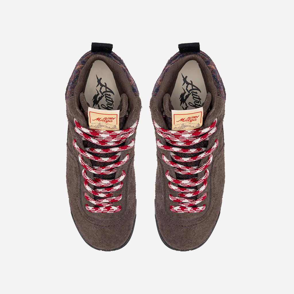 Malga Boots Suede Pepper/Black/Red