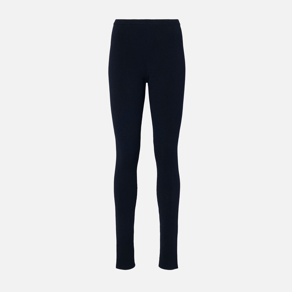 Marisol Ribbed Knit Pants Black