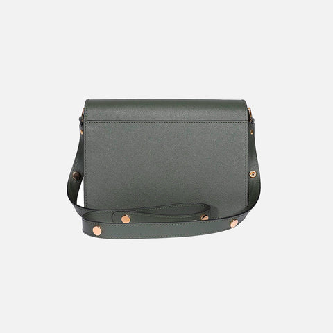 Trunk Bag Saffiano Leather Forest