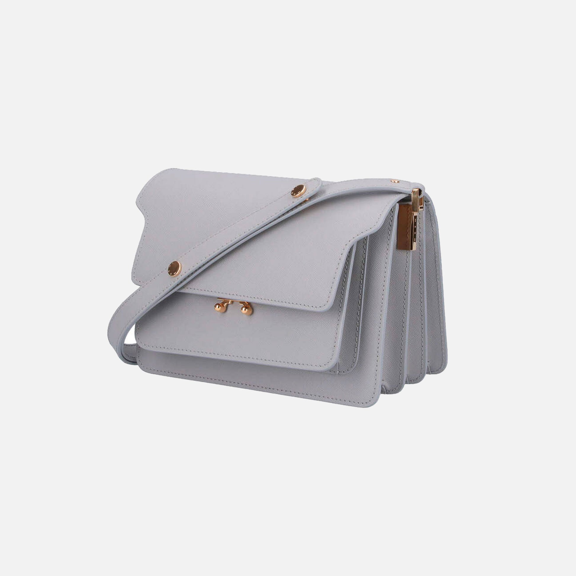 Trunk Bag Saffiano Leather Dolphin