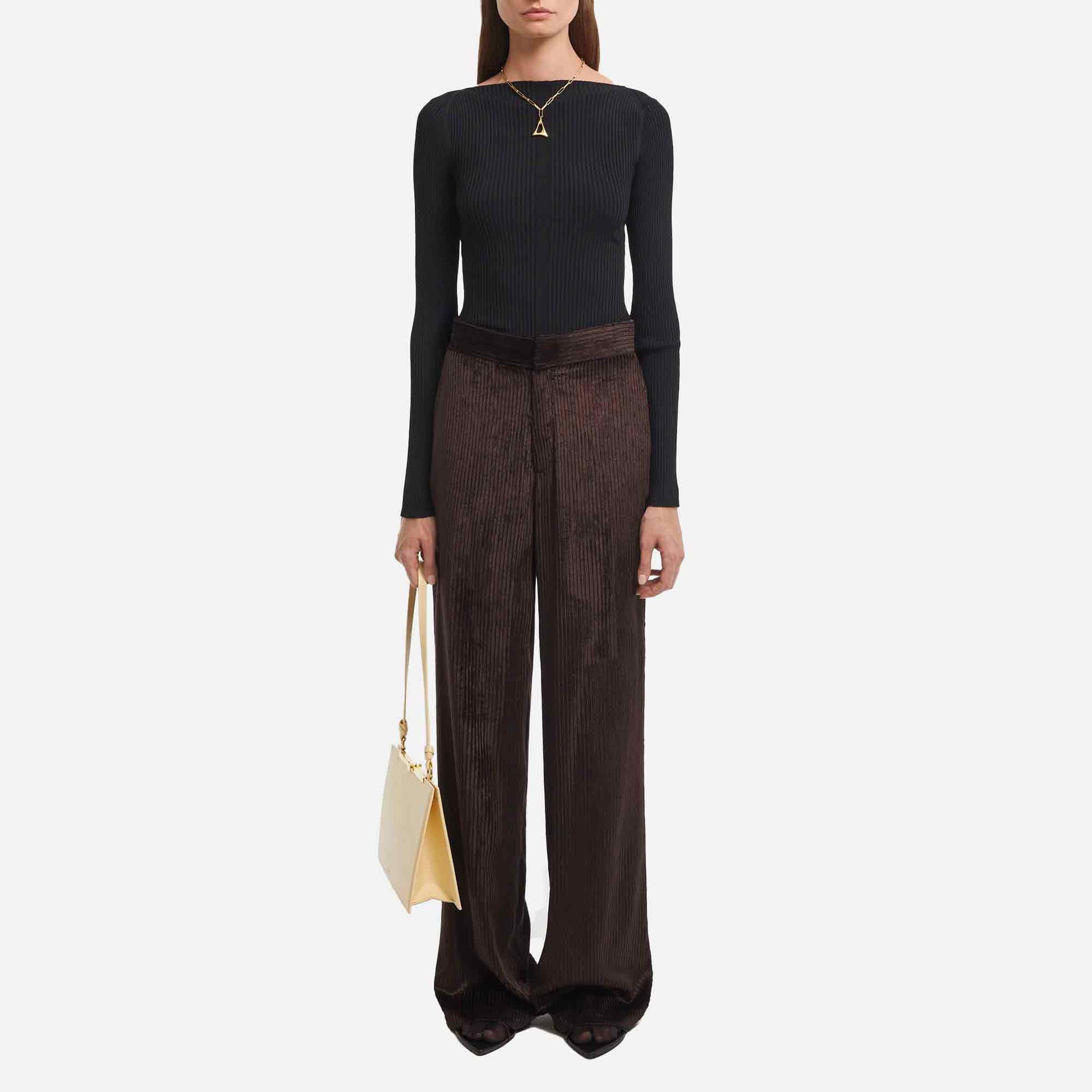 Maroon Pants Dark Chocolate