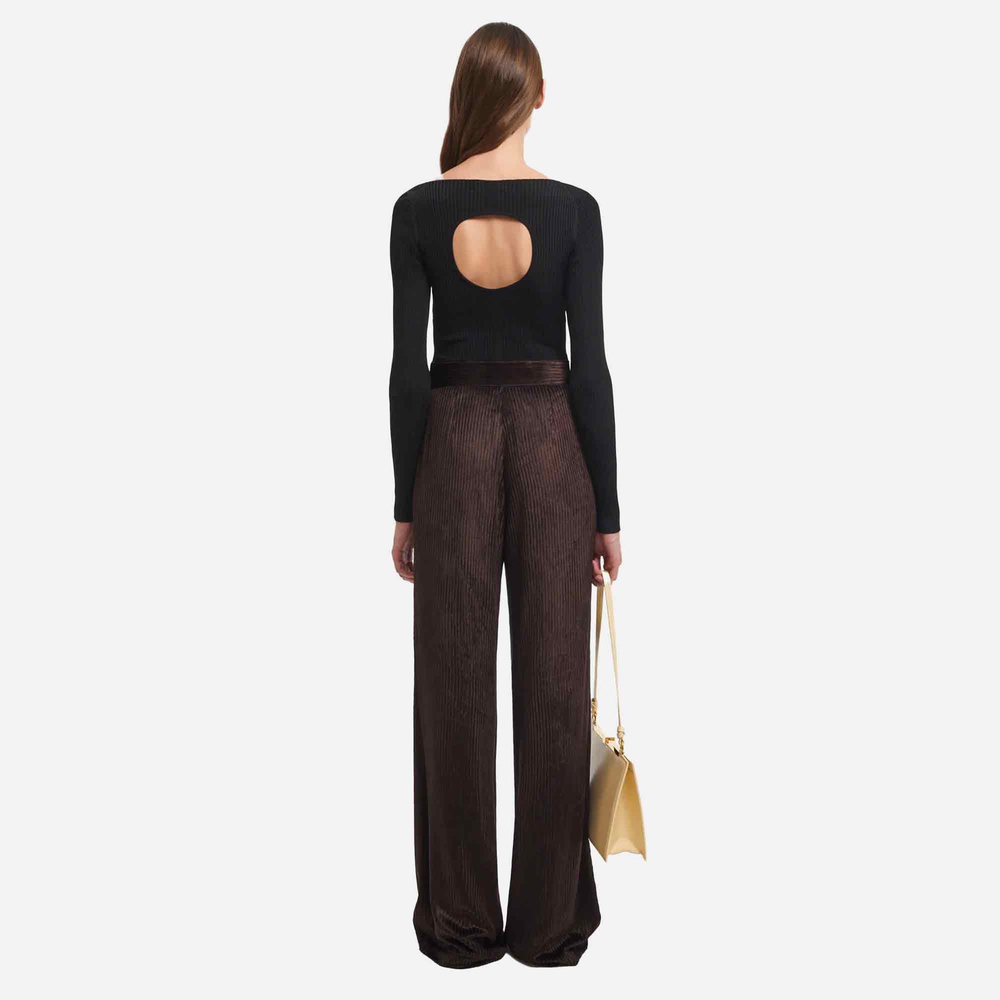 Maroon Pants Dark Chocolate