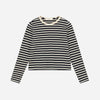 Marron Blouse Navy/Off White Stripe