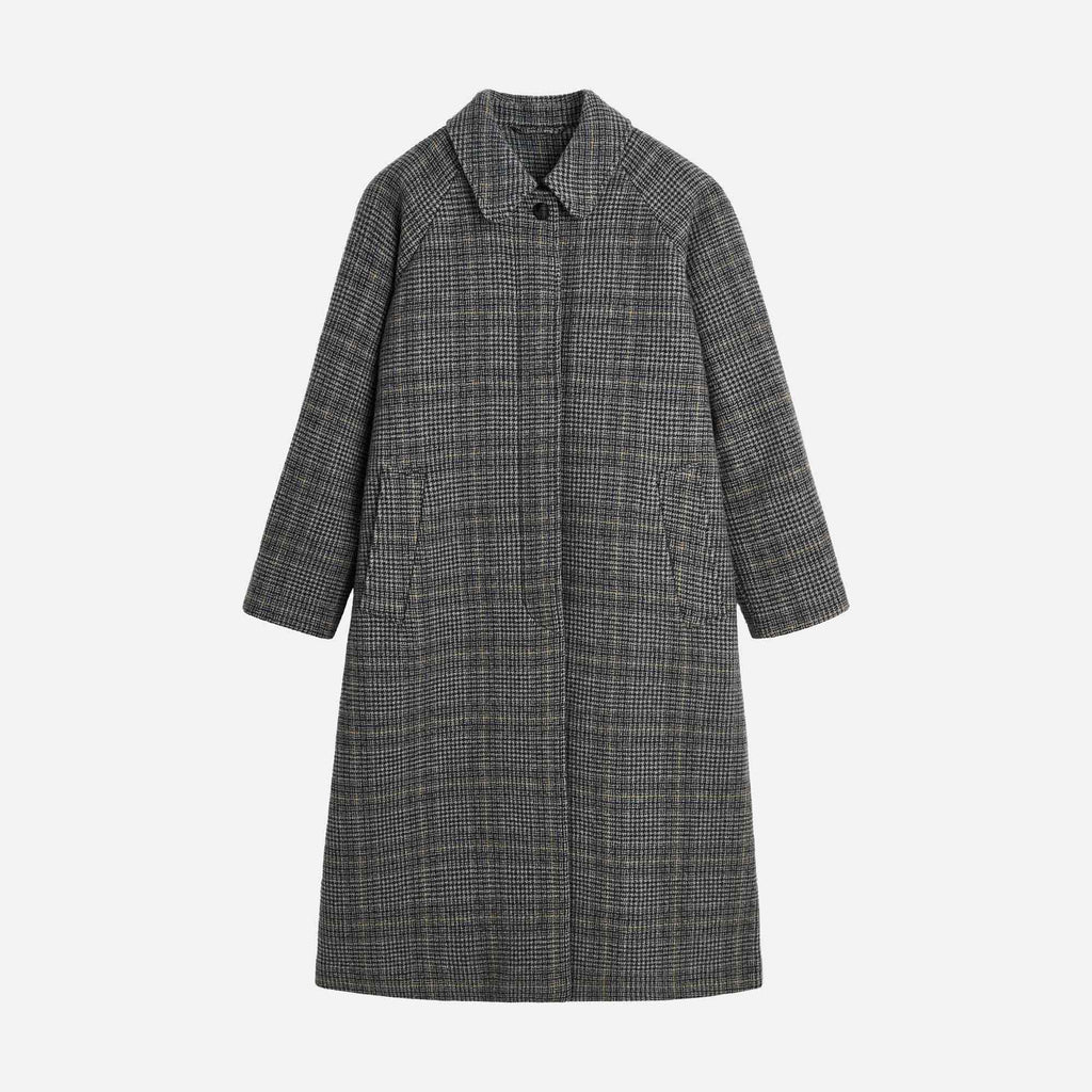 Mary Coat Grey Check
