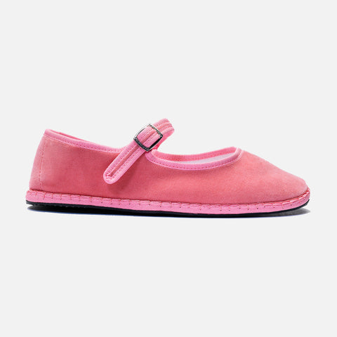 Mary Jane Shoe Velvet Pink