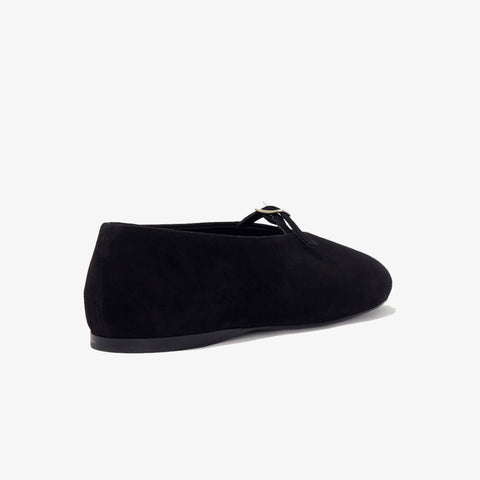 Tee Mary Jane Flats Suede Black